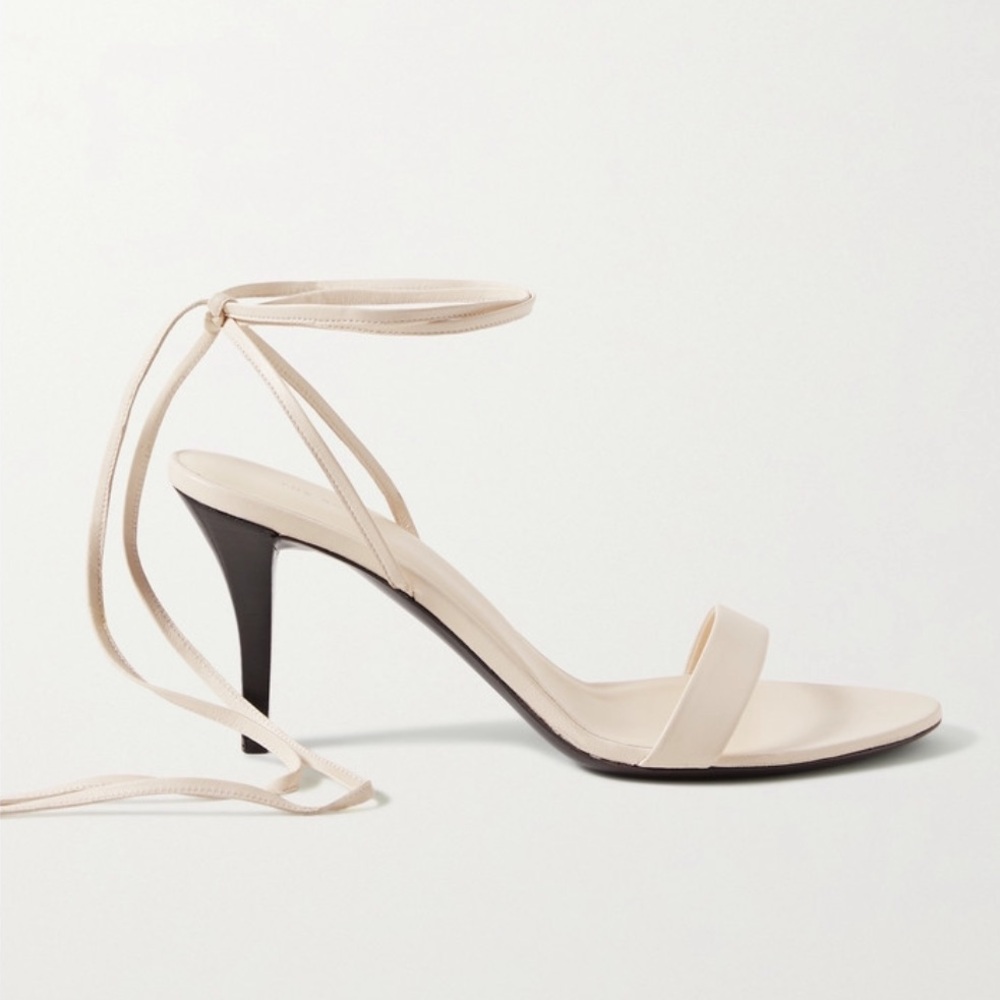 THE ROW
Ivory Maud Heeled Sandals